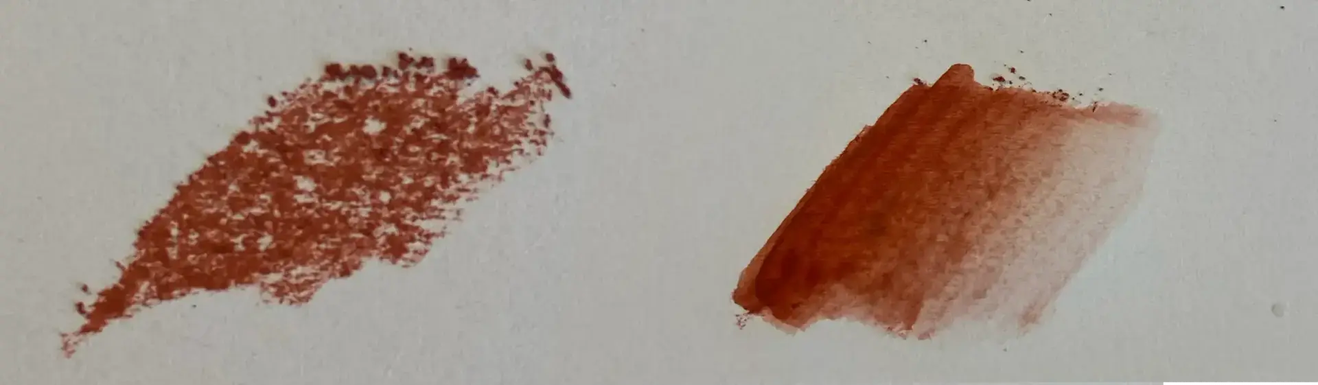 dry and wet red chalk
