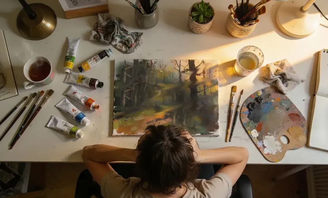 aceptar las imperfecciones cuando se comienza en la pintura