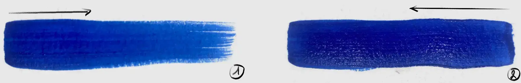 Image of flat washes in acrylic paint