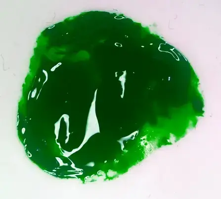 image of slightly diluted acrylic paint