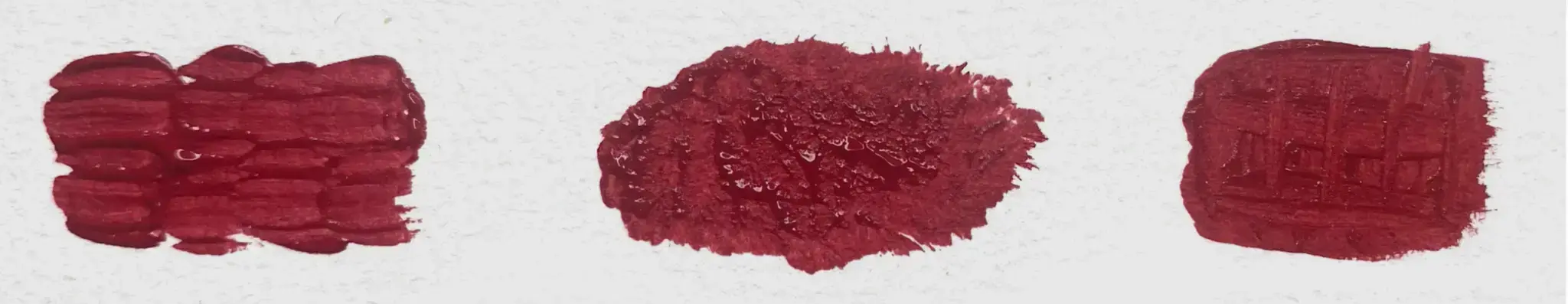 image of different textures to create when acrylic painting as a beginner