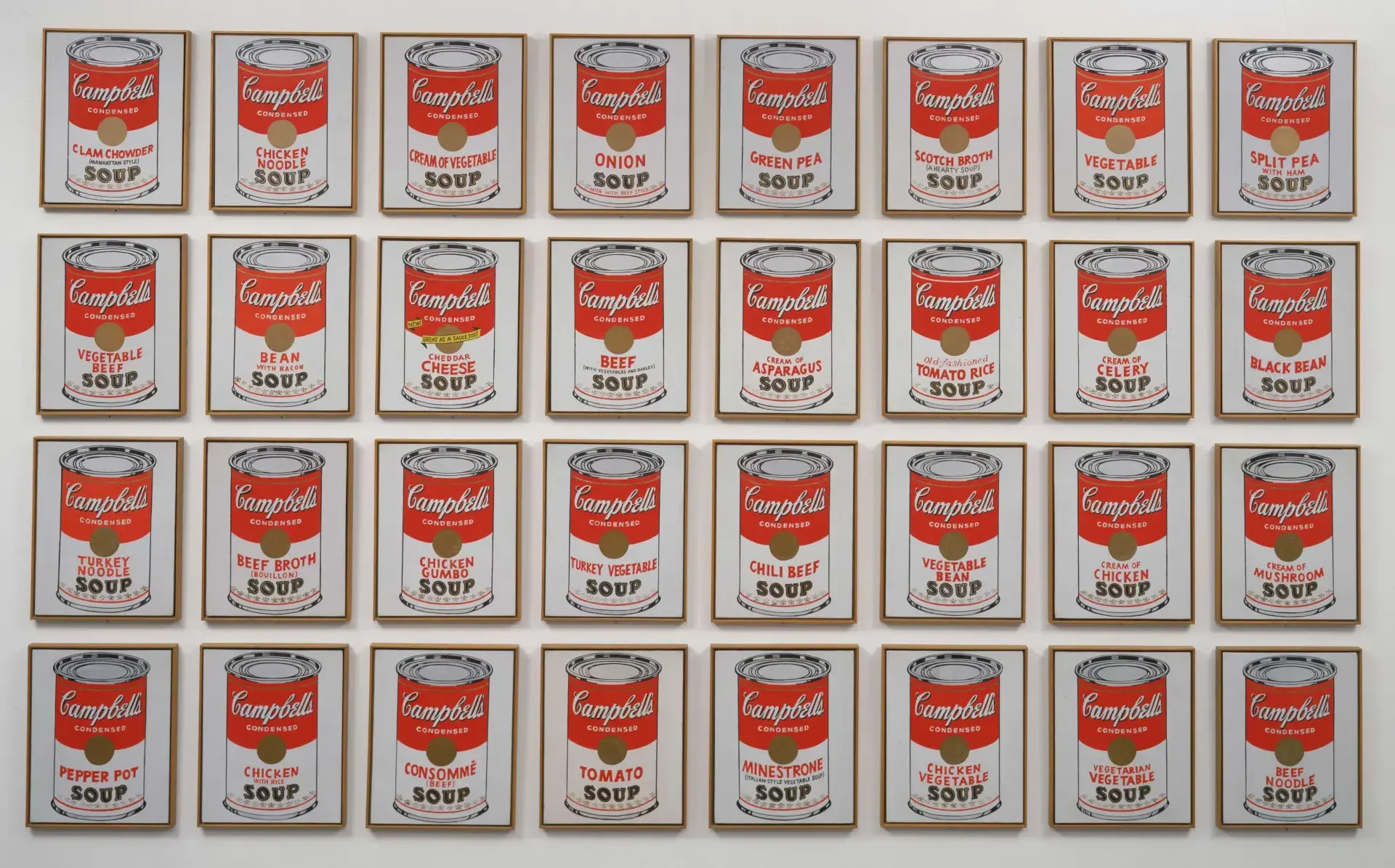ilustración de arte pop de cajas de sopa