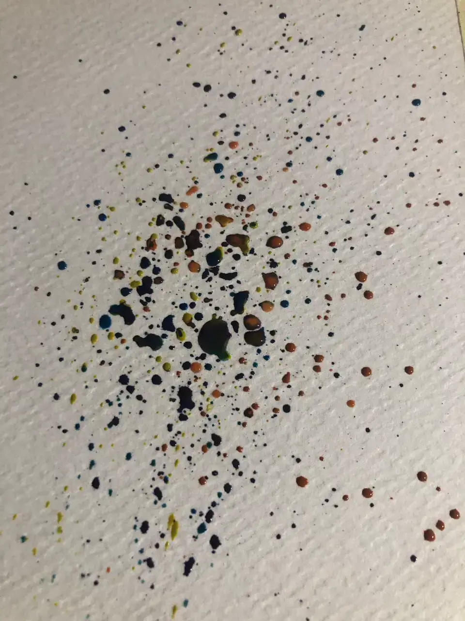 example of how to project watercolor paint