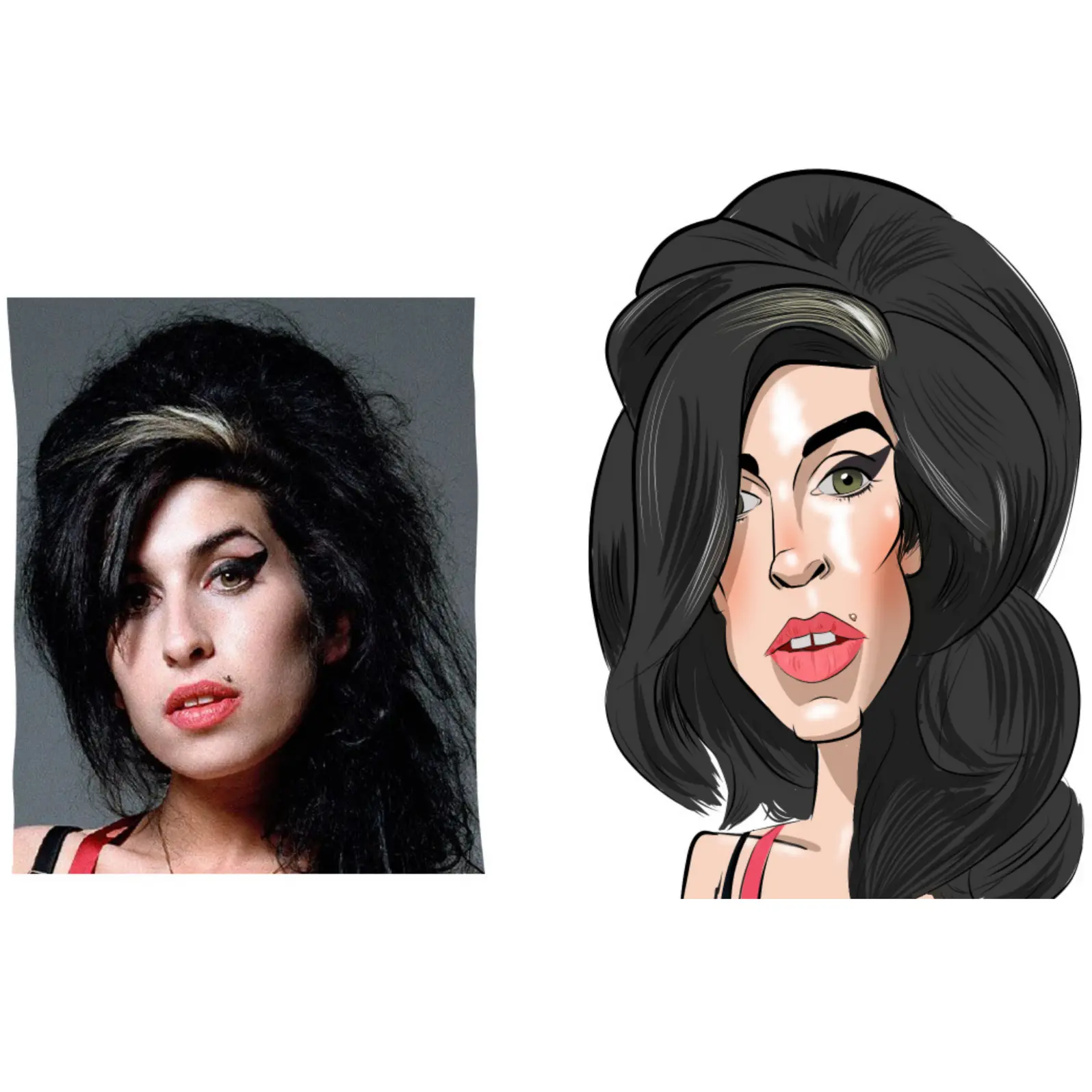 Caricature de Amy Winehouse