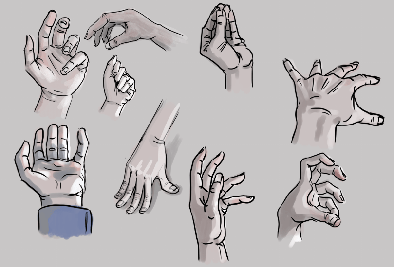 Elles vous aident à dessiner, a elles d'être dessiner : les mains