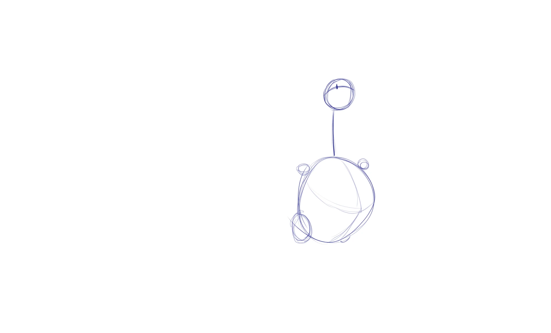 dessiner le cou d’un albatros