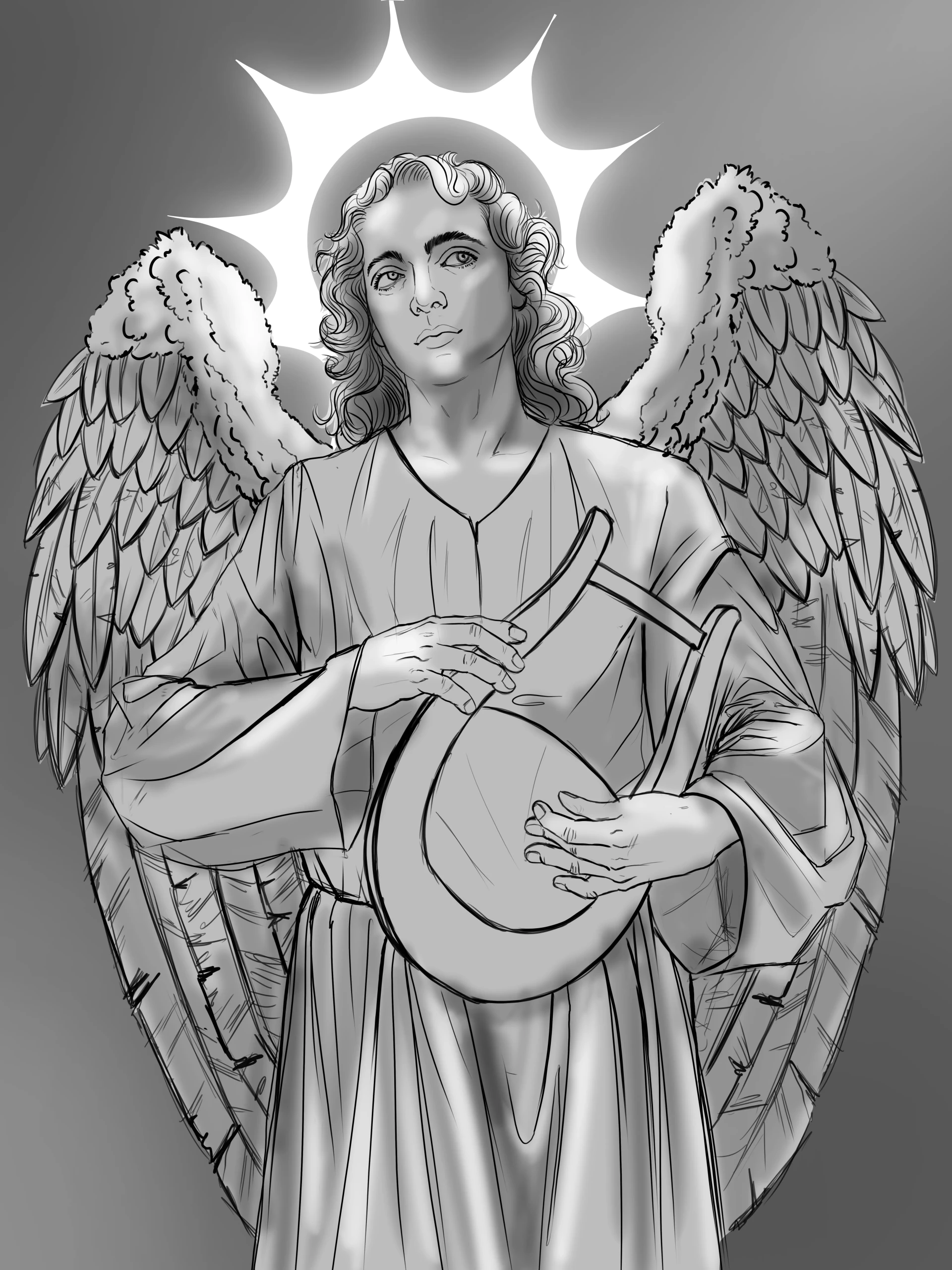 dessiner les contrastes d’un ange