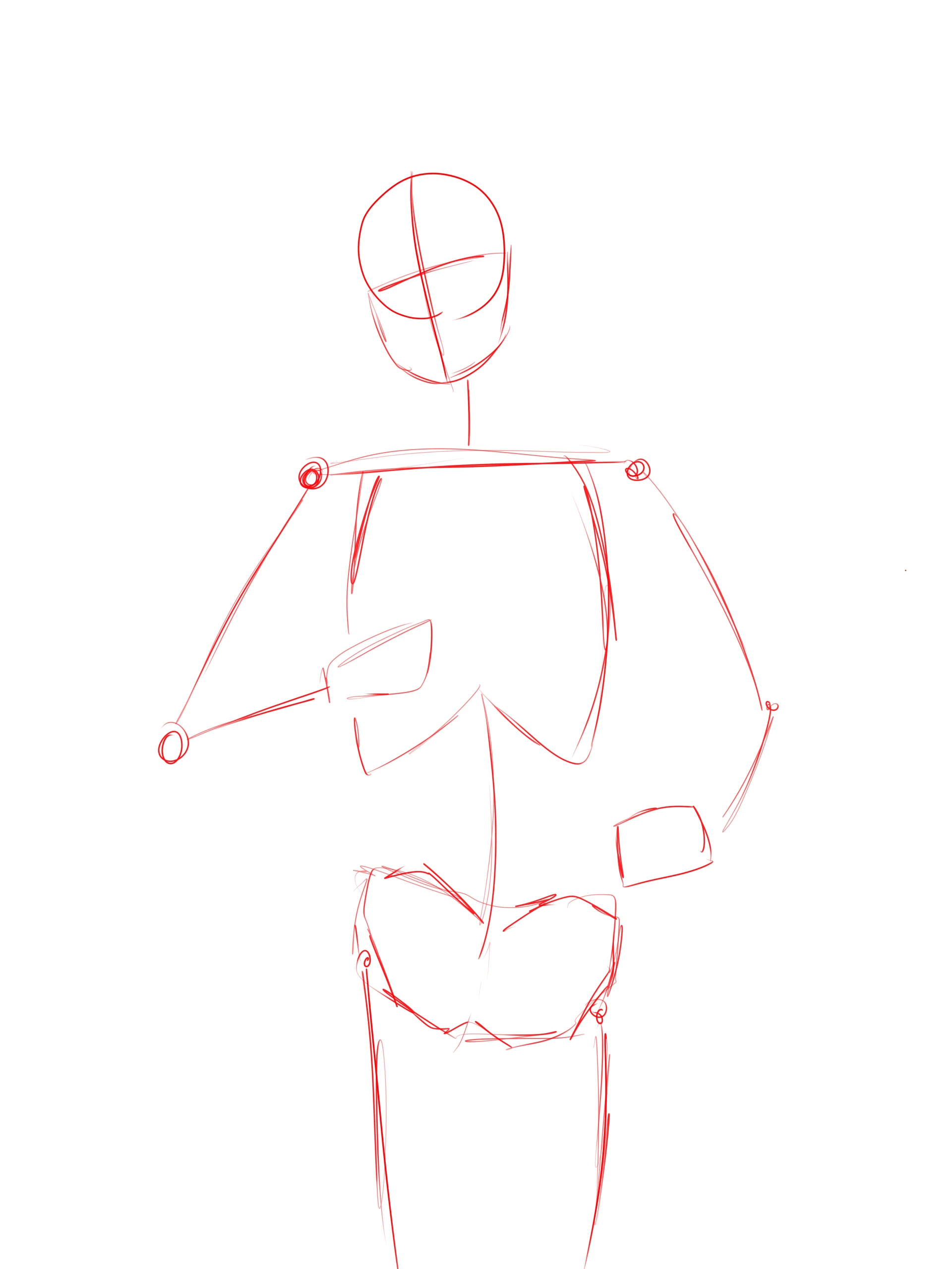 dessiner la structure d’un ange