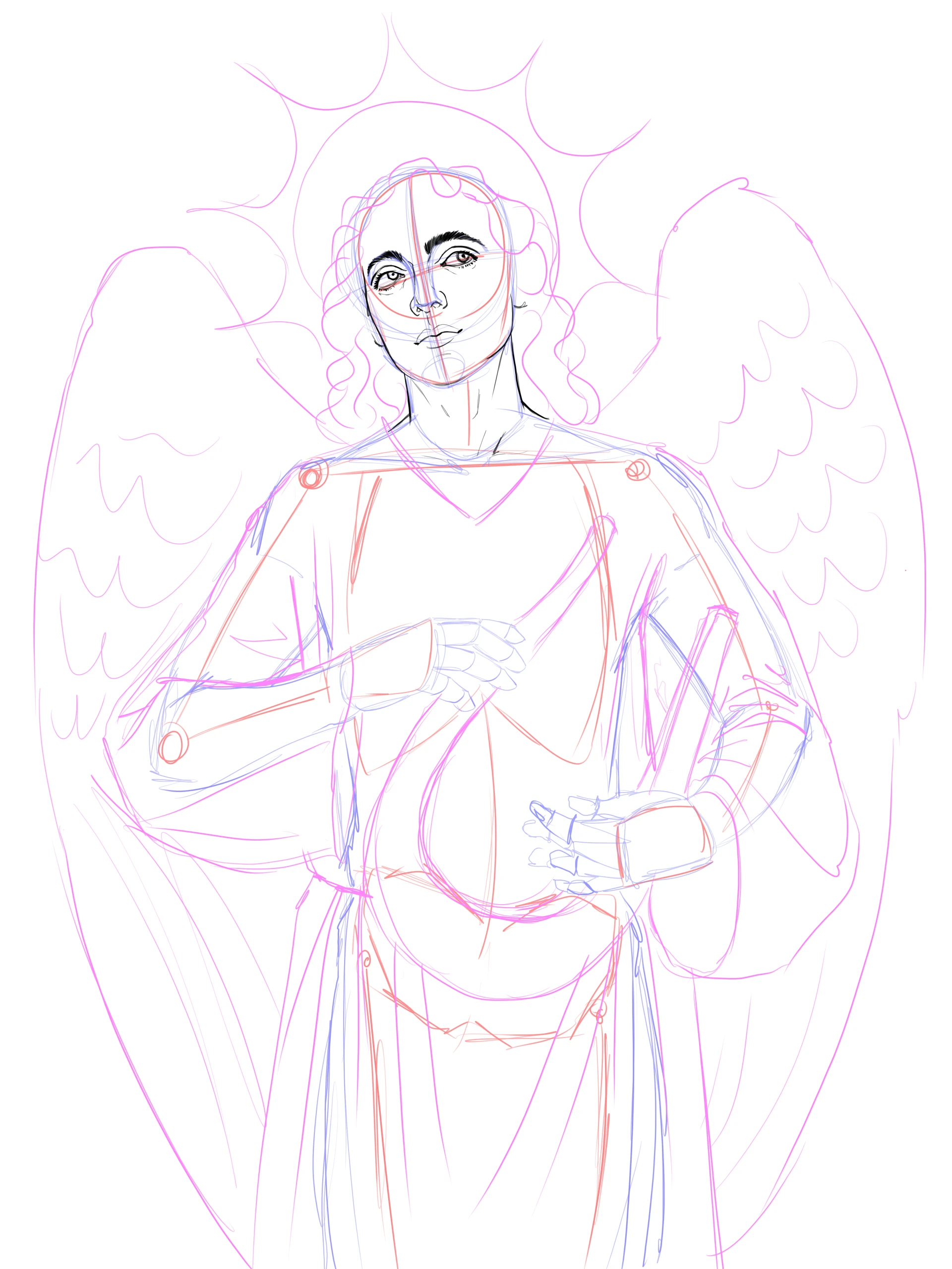 dessiner le visage d’un ange