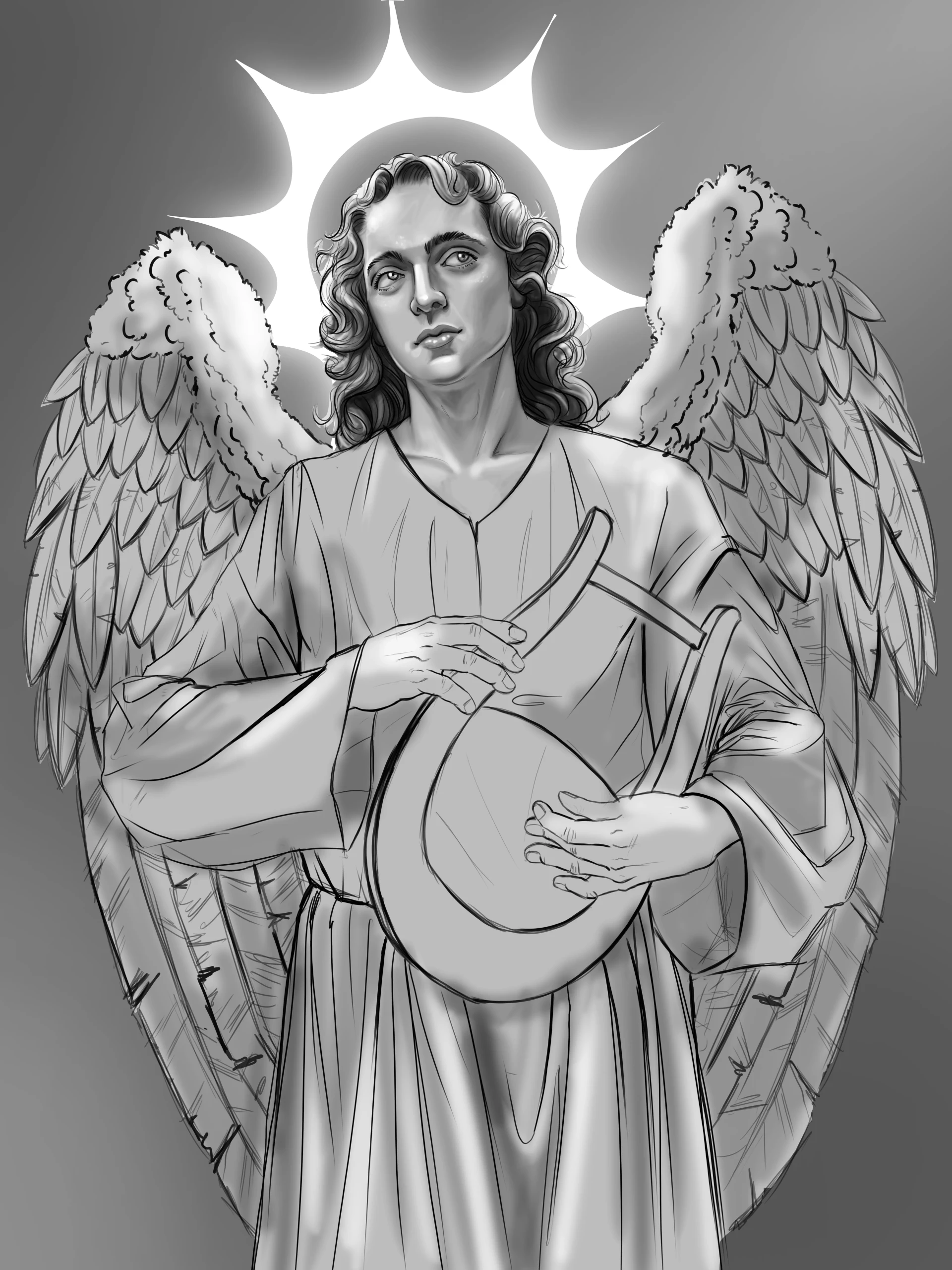 dessiner le volume un ange