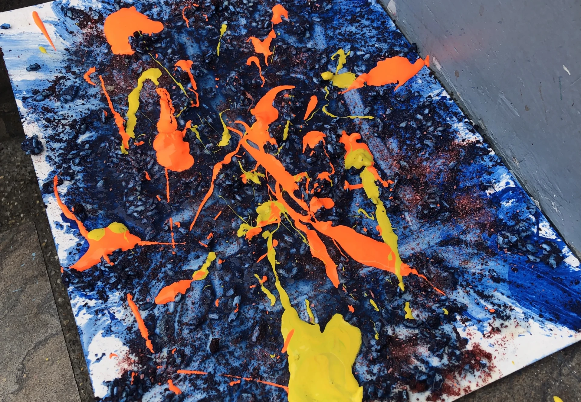 Beispiel für ein abstraktes Aquarellgemälde