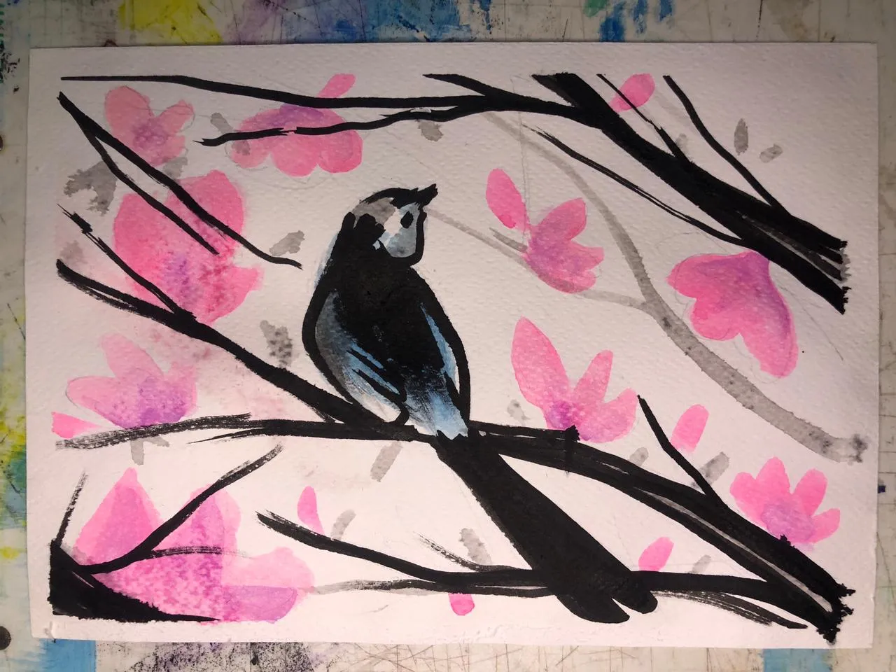 peindre à l’aquarelle et à l’encre de chine