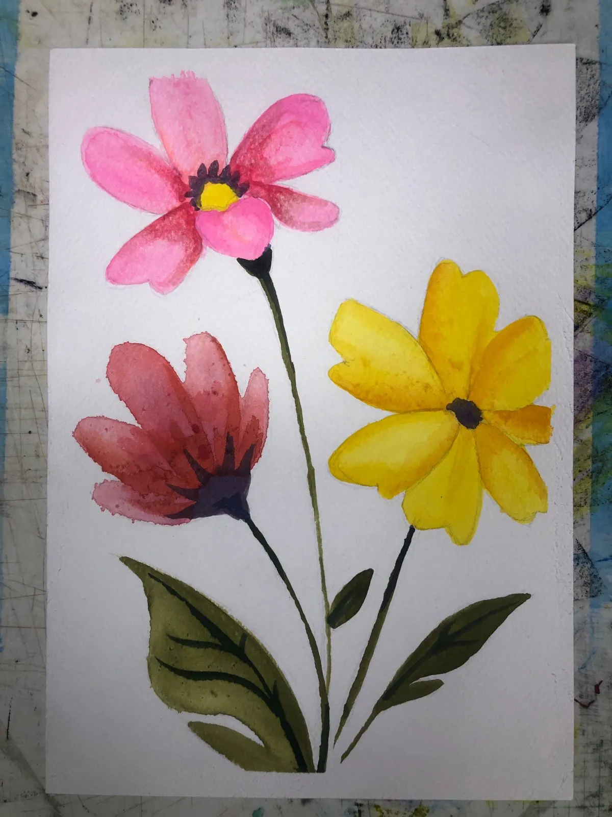 peinture facile à l’aquarelle