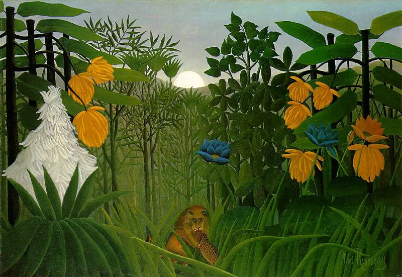 Le Repas du lion, peinture d’Henri Rousseau