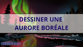 Dessiner une aurore boréale