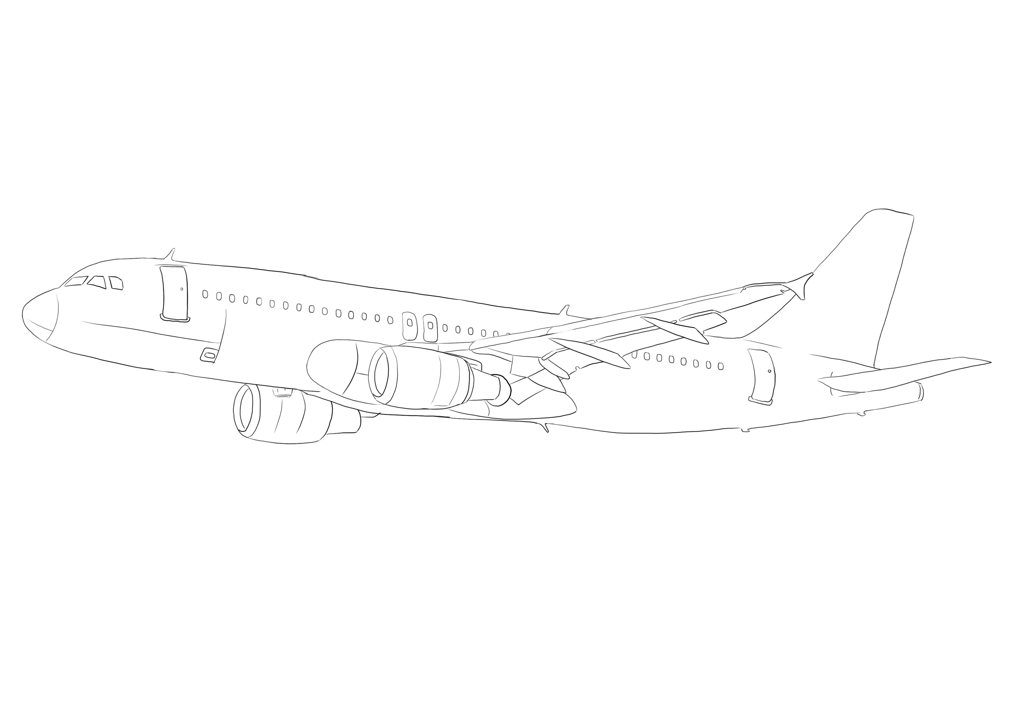 dessiner au propre l’avion de ligne