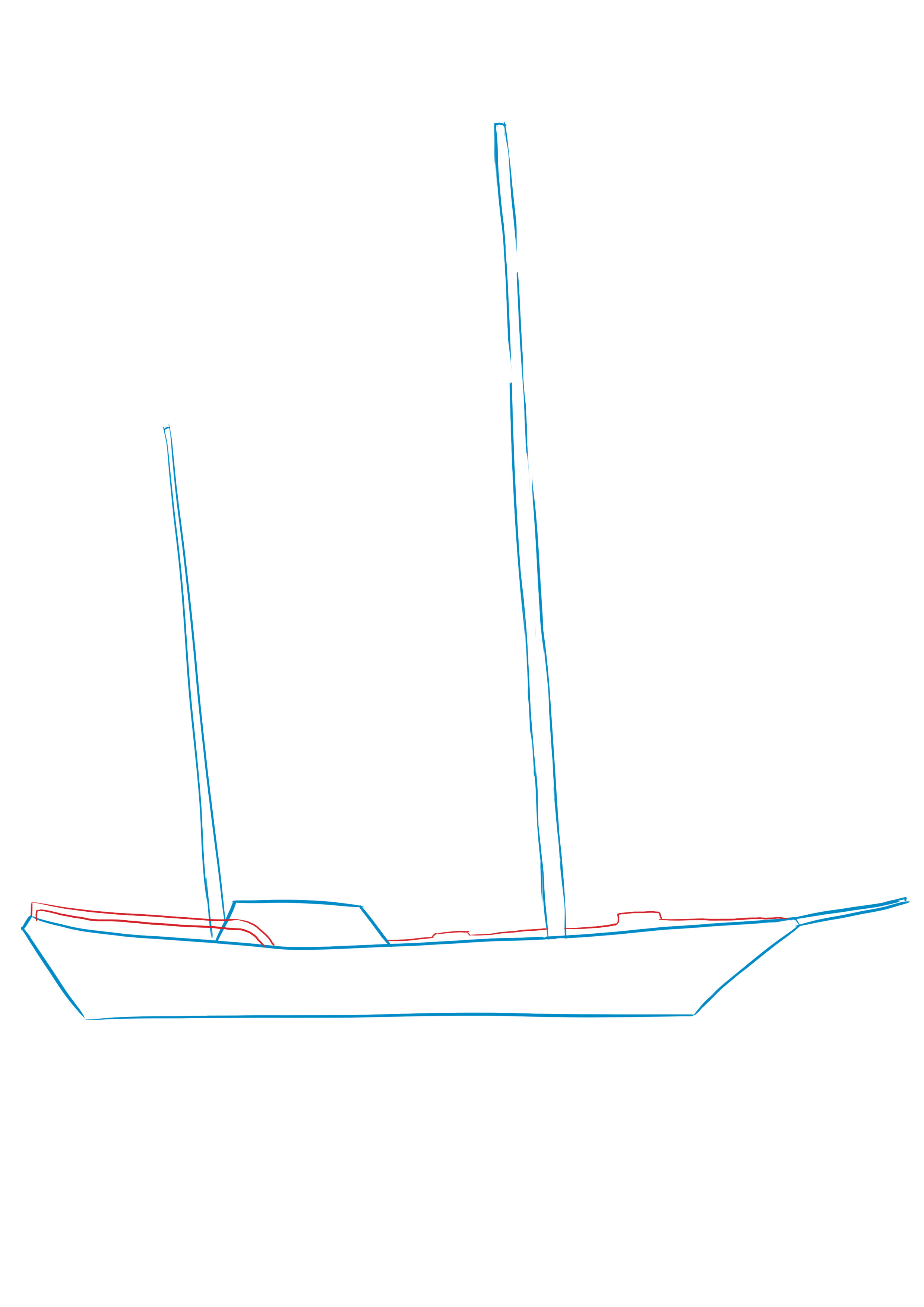 dessiner le croquis de la barrière du bateau