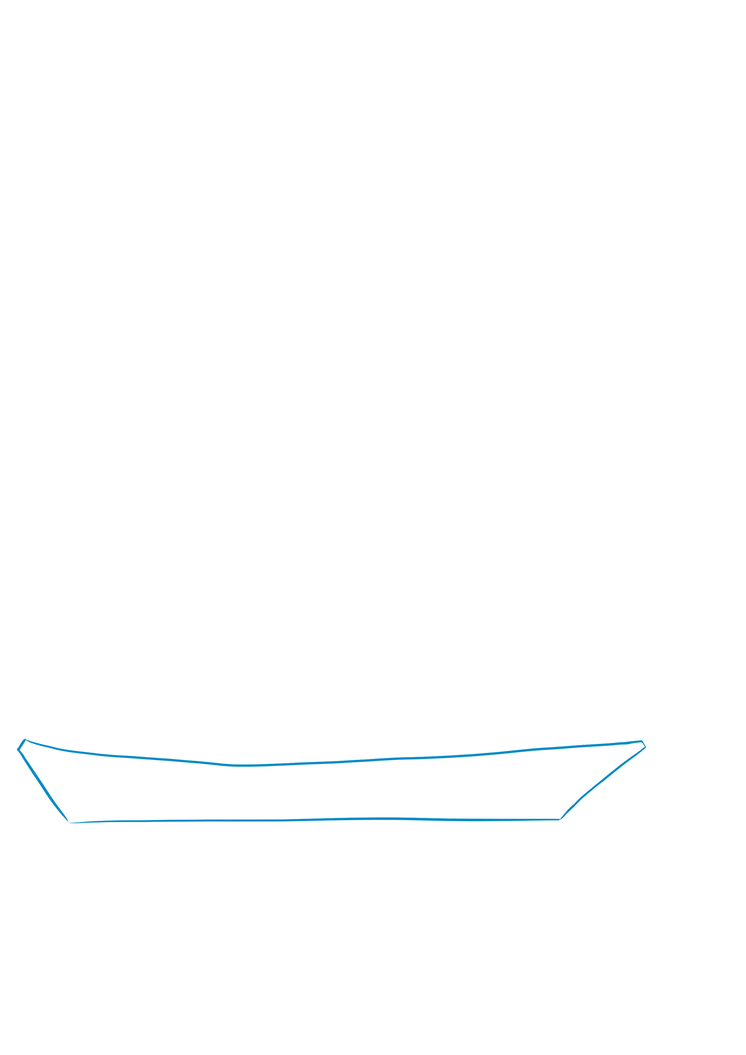 dessiner le croquis de la coque du bateau