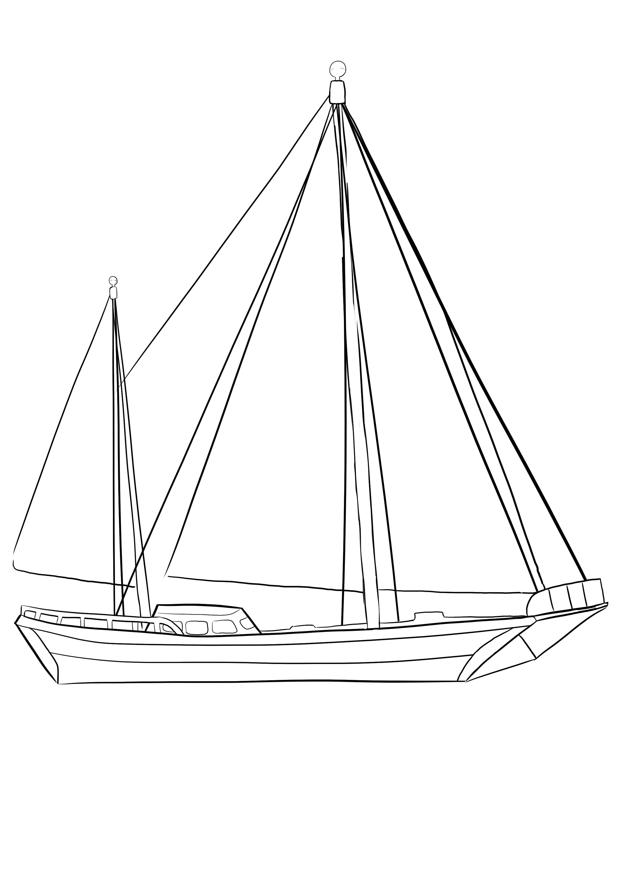 dessiner les détails de la coque du bateau 1