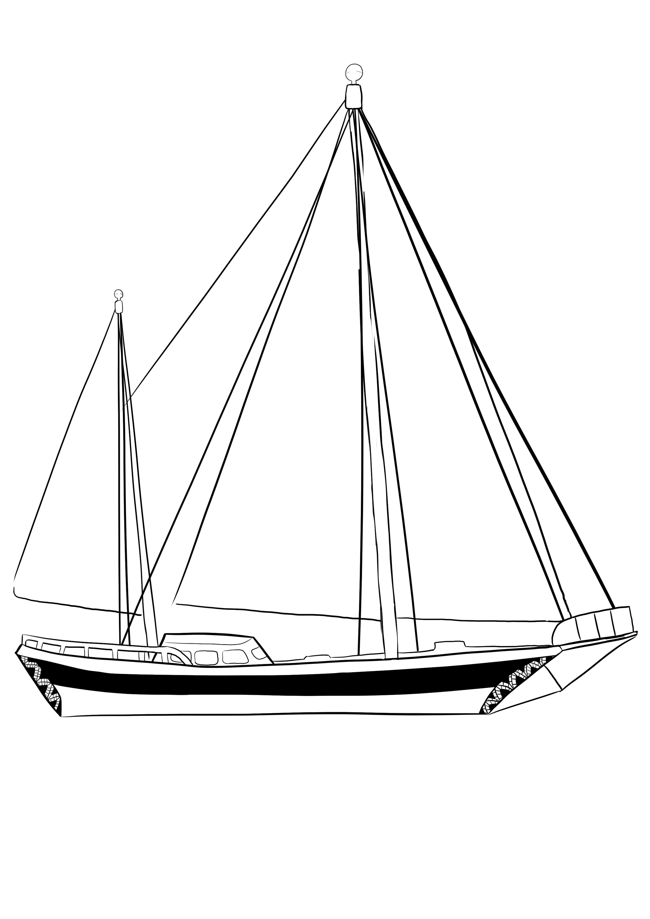 dessiner les détails de la coque du bateau 2