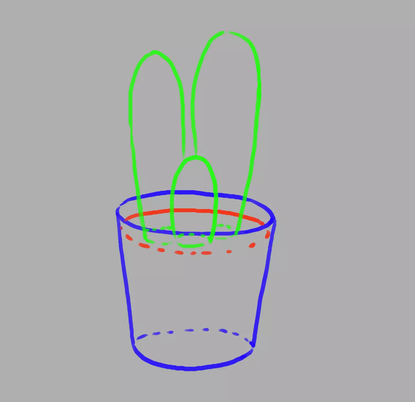dessin de la forme des cactus