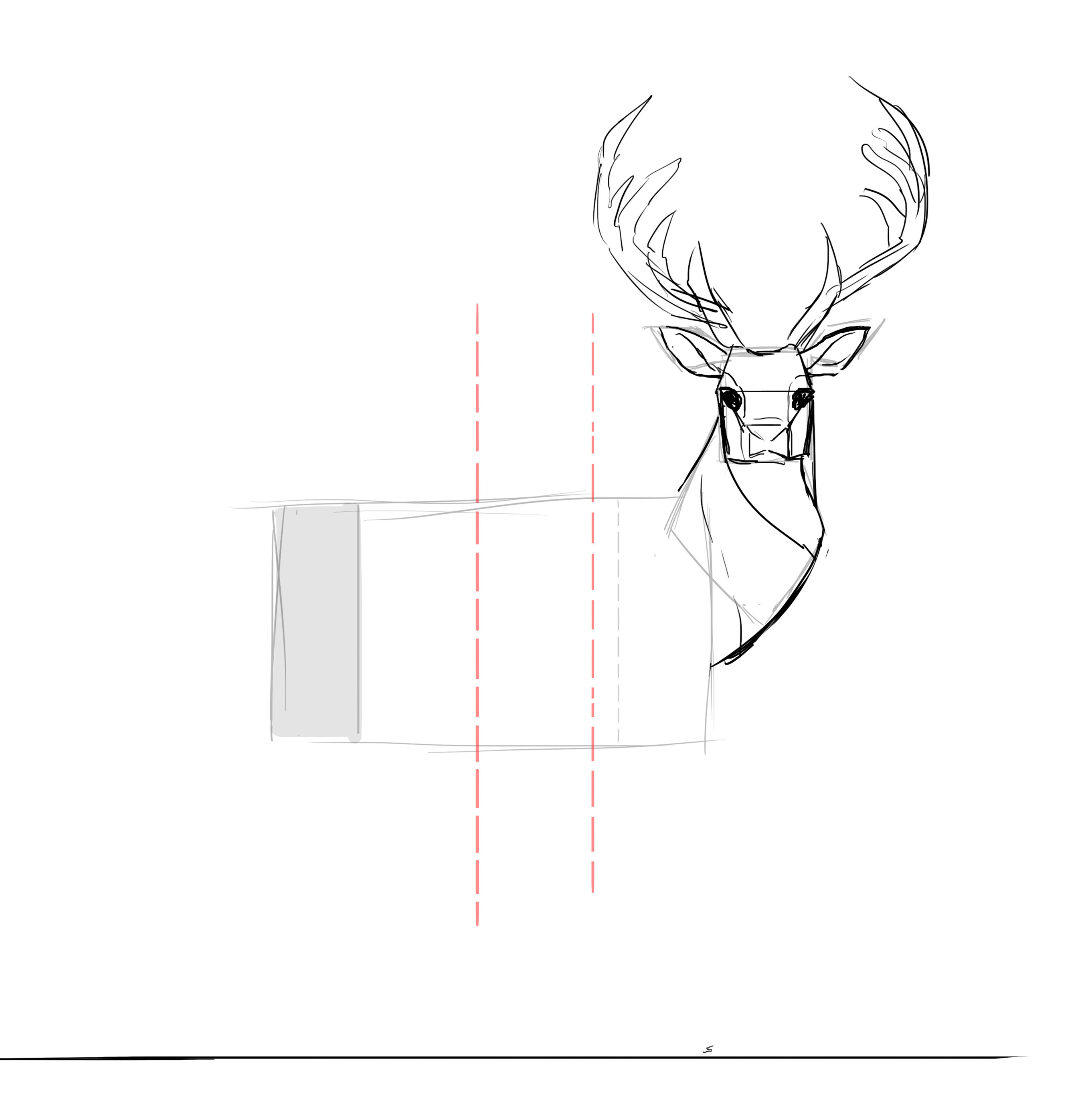 Comment dessiner un cerf, étape 10