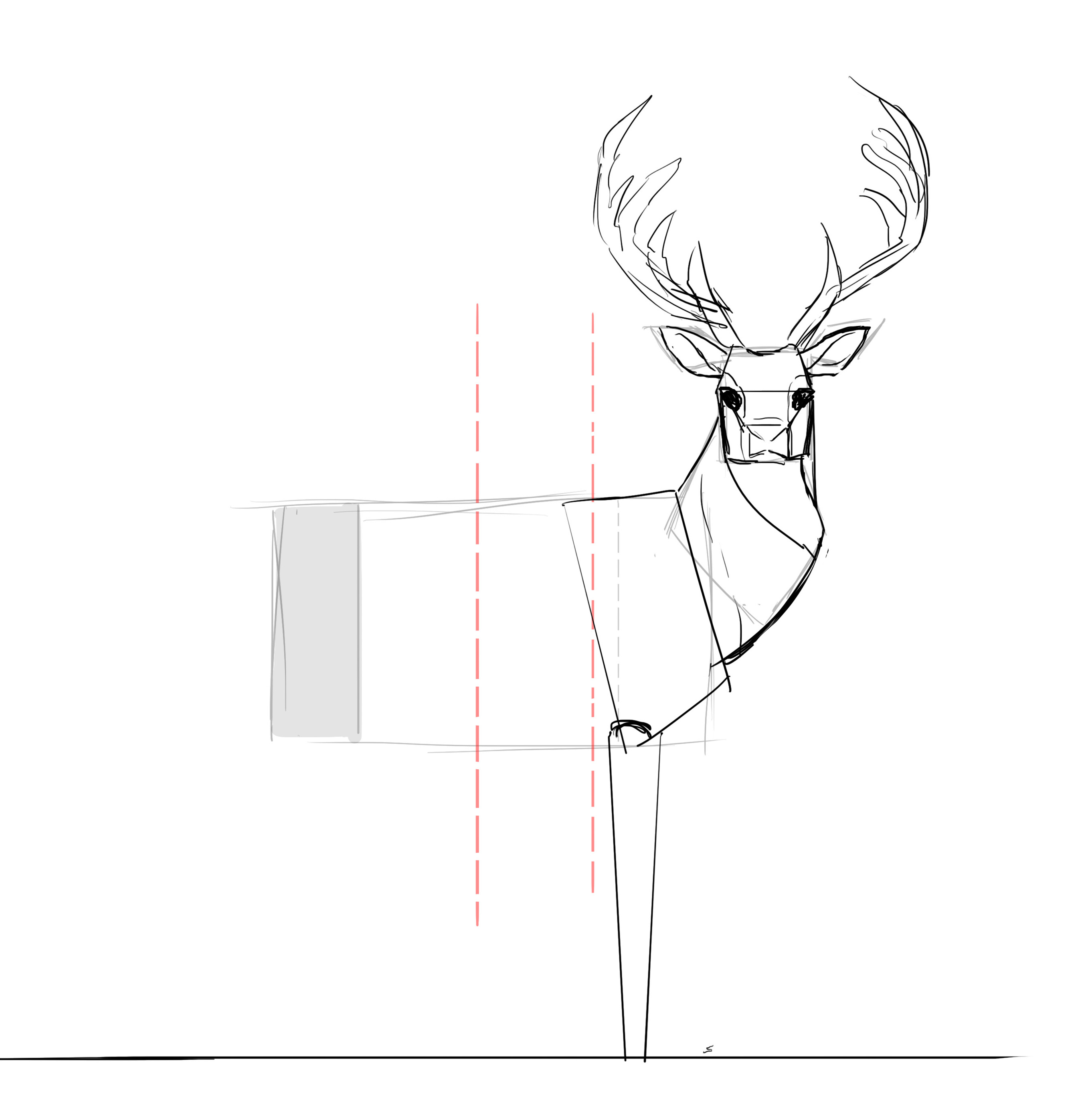 Comment dessiner un cerf, étape 12