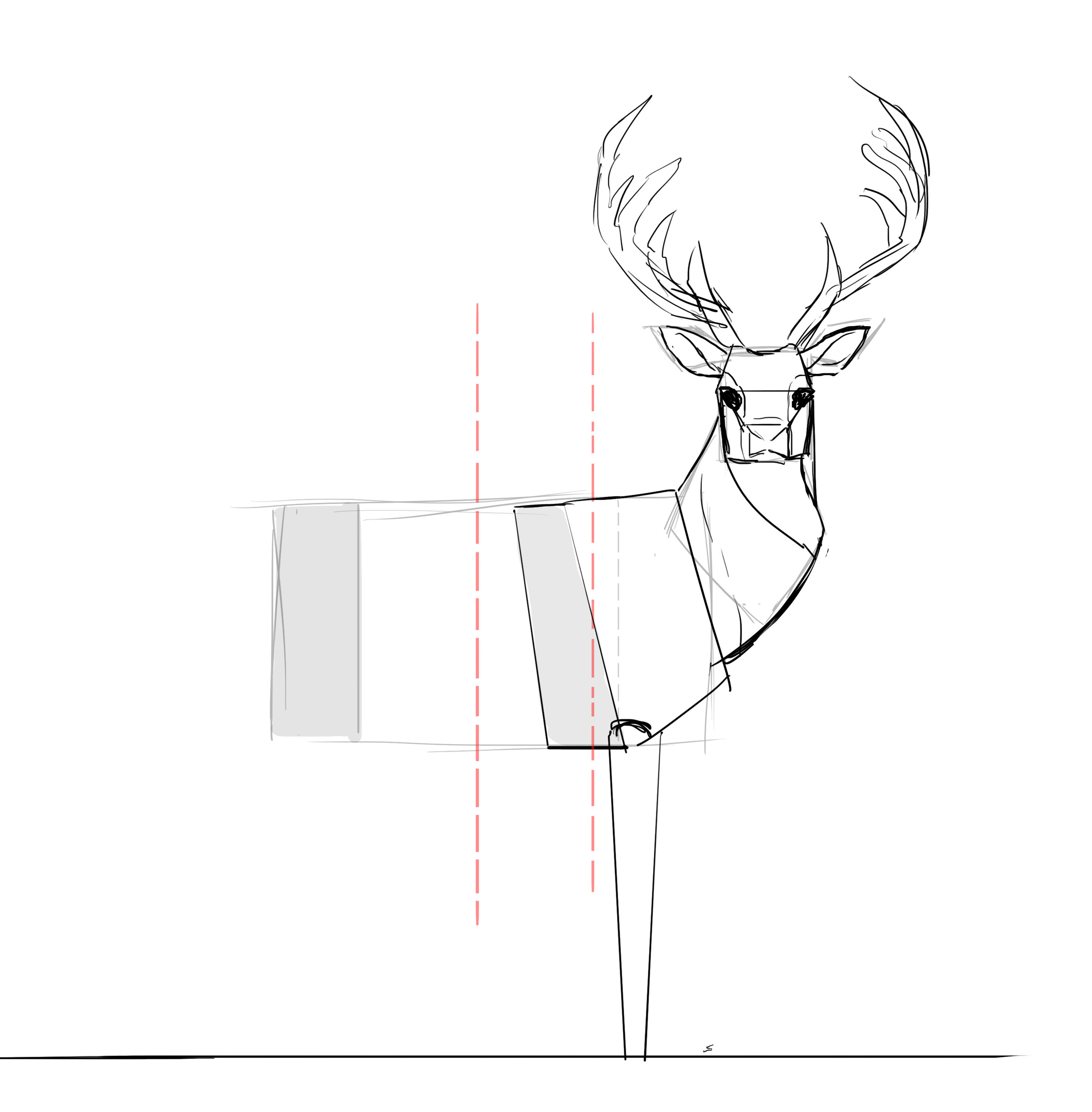 Comment dessiner un cerf, étape 13