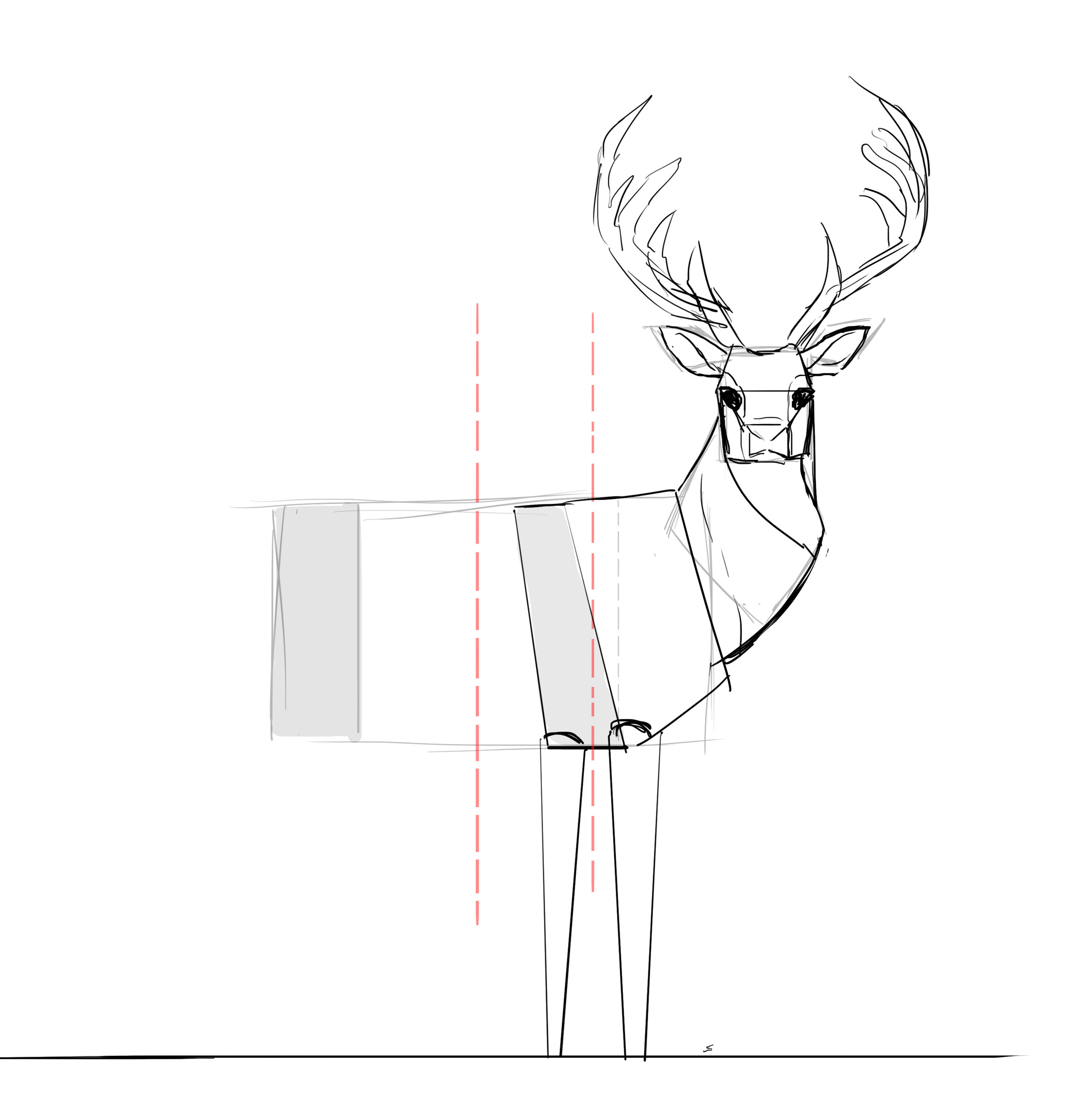 Comment dessiner un cerf, étape 14