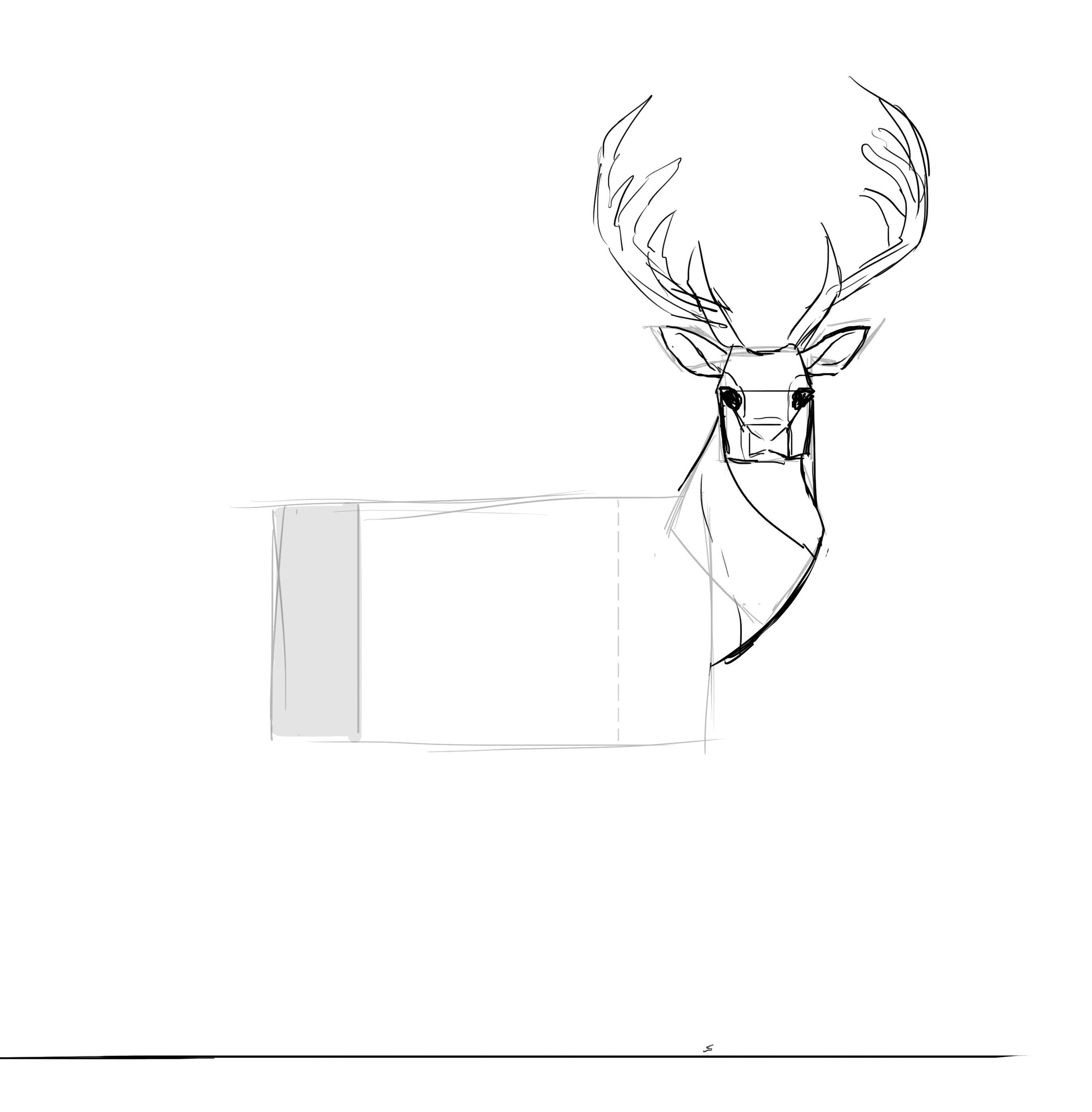 Comment dessiner un cerf, étape 9