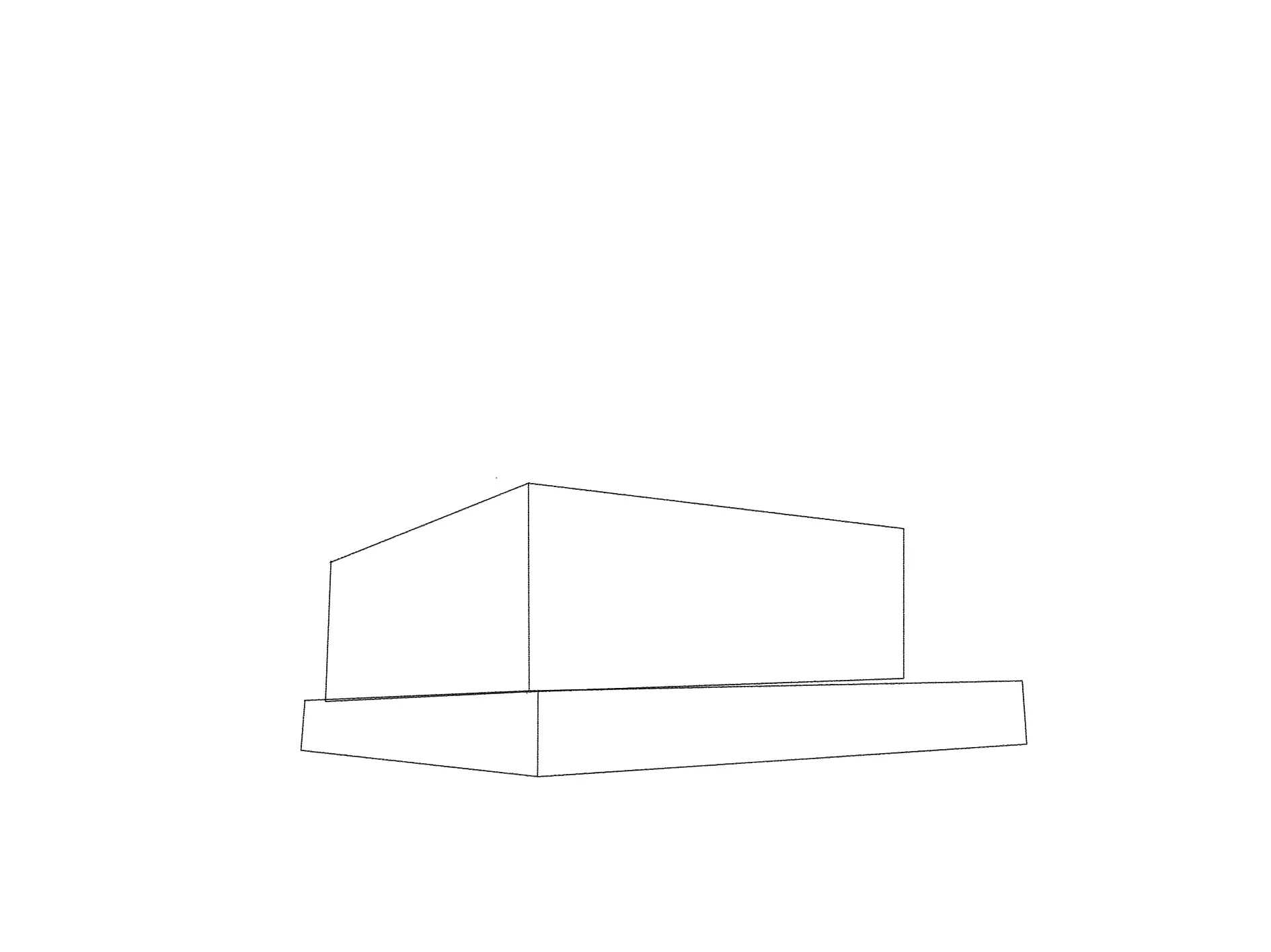 draw the base of a mountain chalet