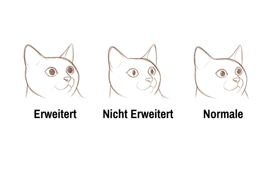 Die Augen einer Katze zeichnen, Schritt 1