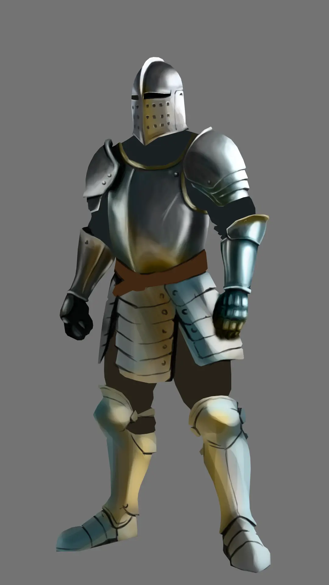 dessiner la couleur du plastron d’un chevalier