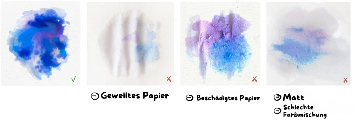 erkennen Sie schlechtes Aquarellpapier