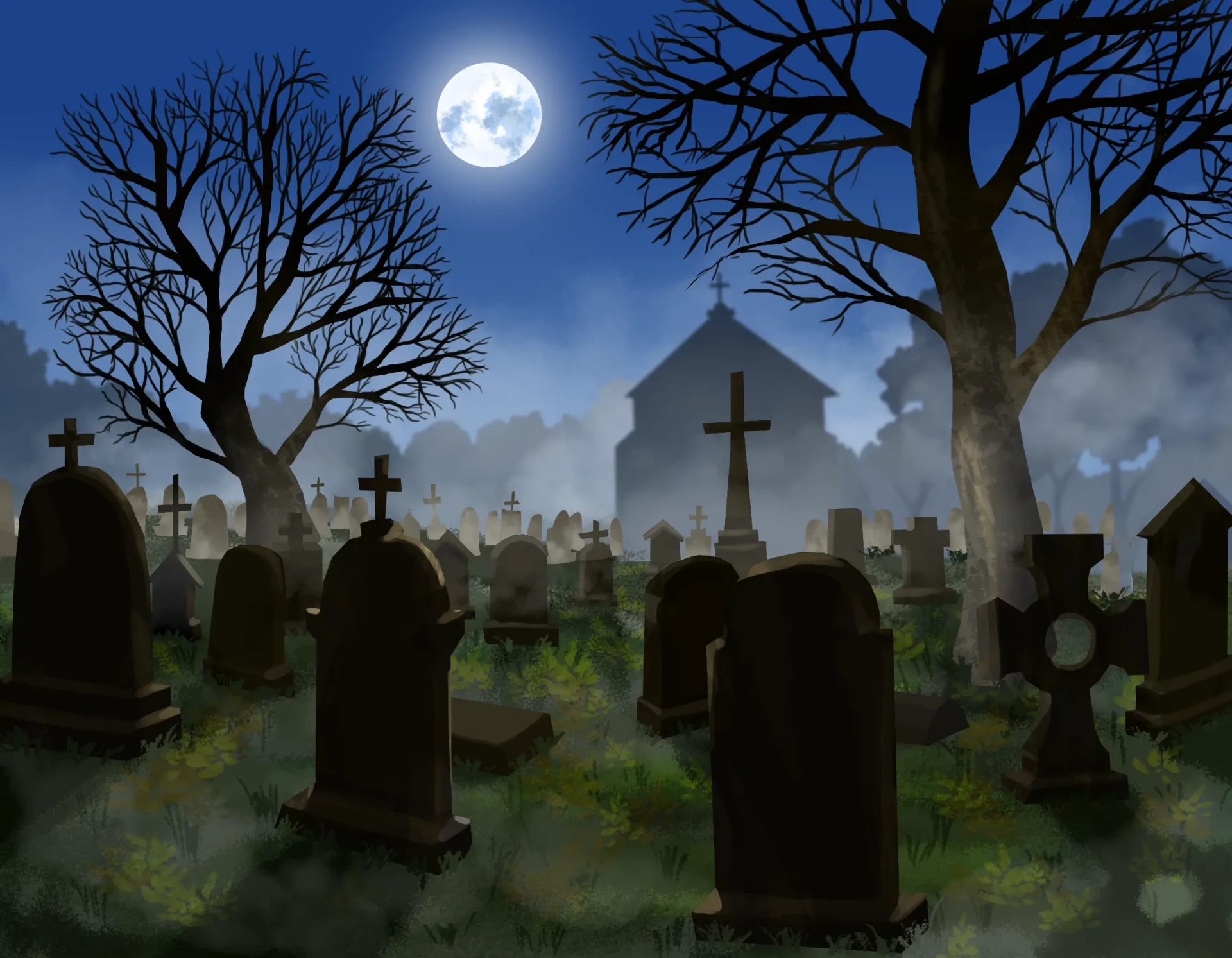 How to Draw a Cemetery