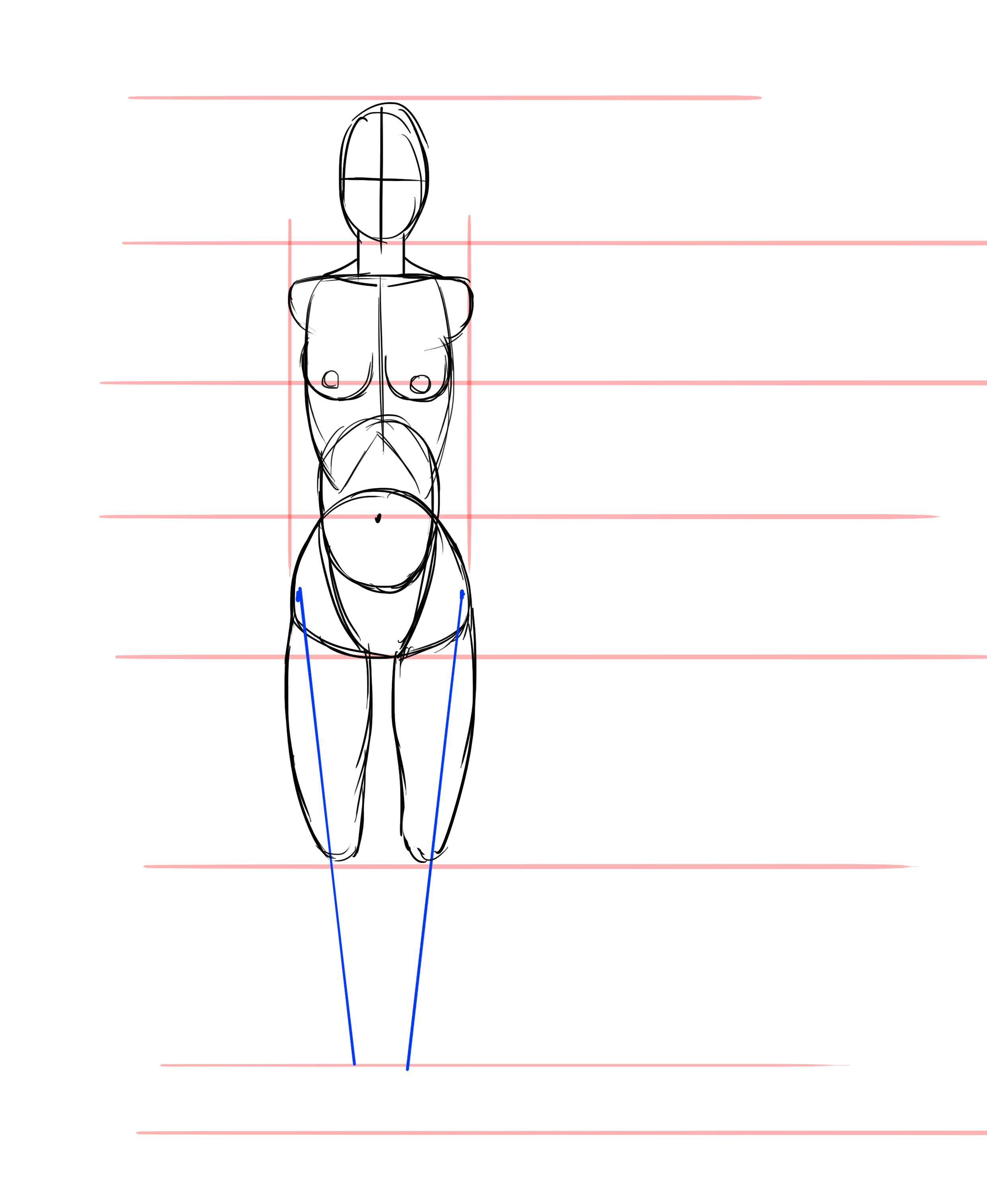 Corps femme dessin réaliste