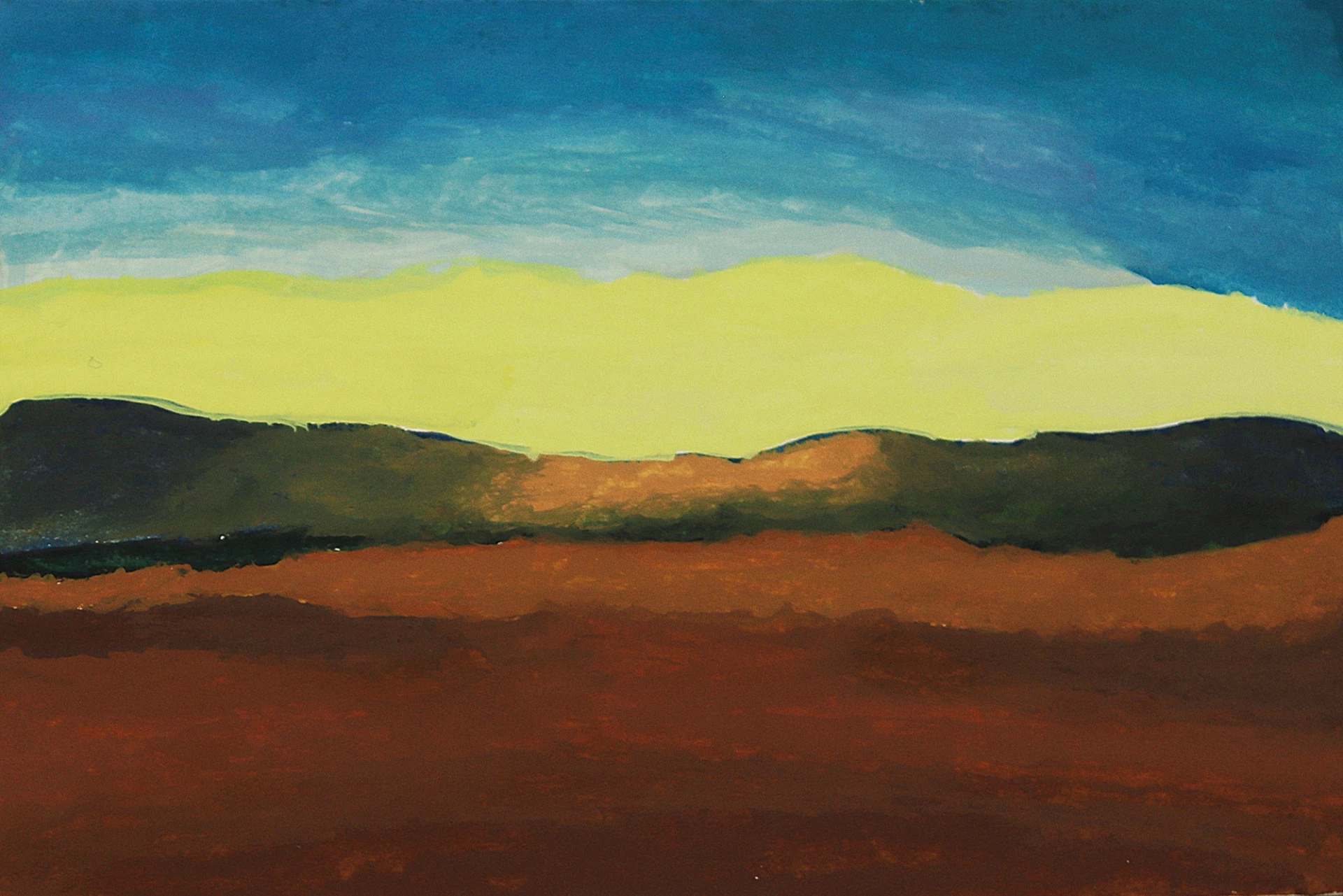 Malen Sie die Farben eines Sonnenuntergangs mit Acryl