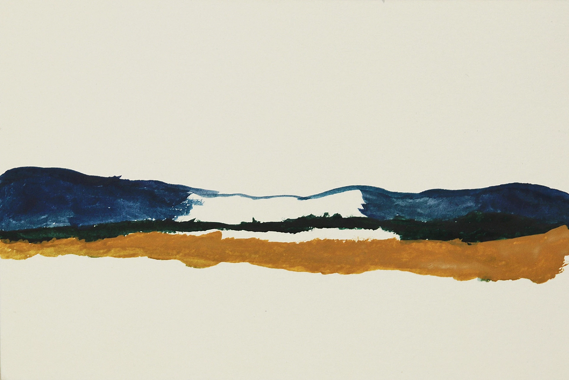 Malen von Bergen bei Sonnenuntergang mit Acrylfarben