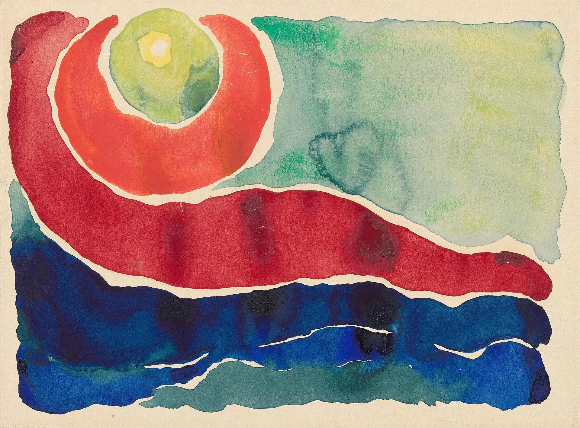 Evening Star No. IV, aquarelle de Georgia O’Keeffe