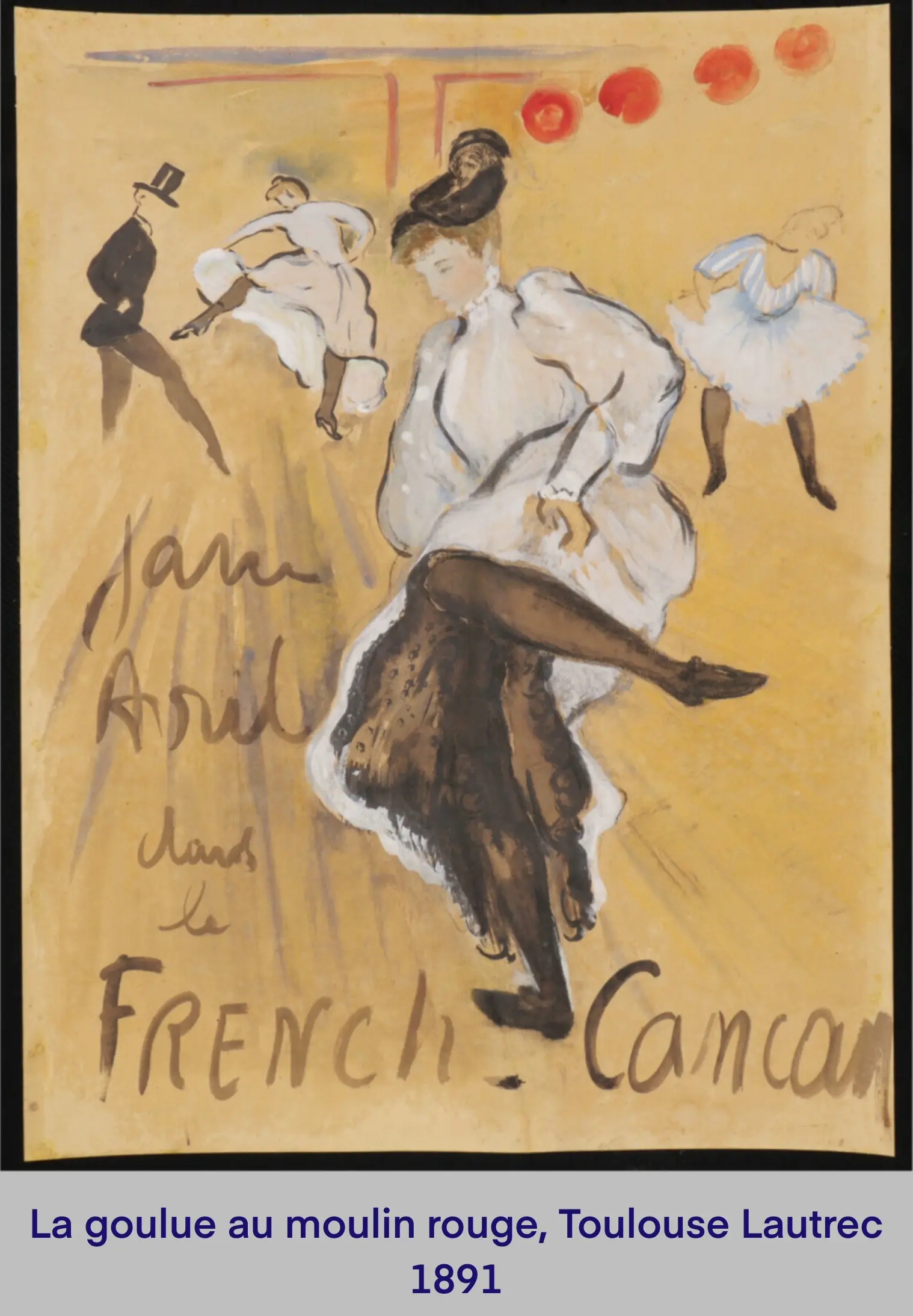 La goulue au moulin rouge, Toulouse Lautrec