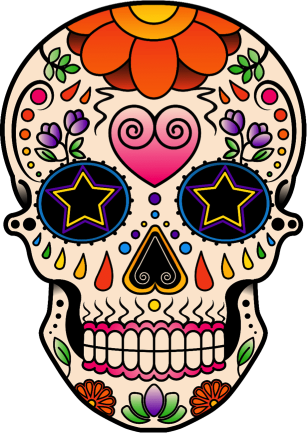 dessiner un crâne mexicain 1
