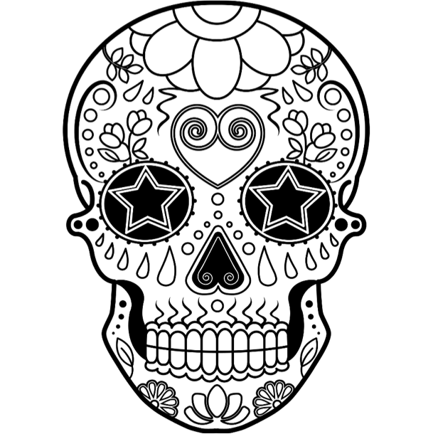 dessiner les ornements du premier crâne mexicain 7