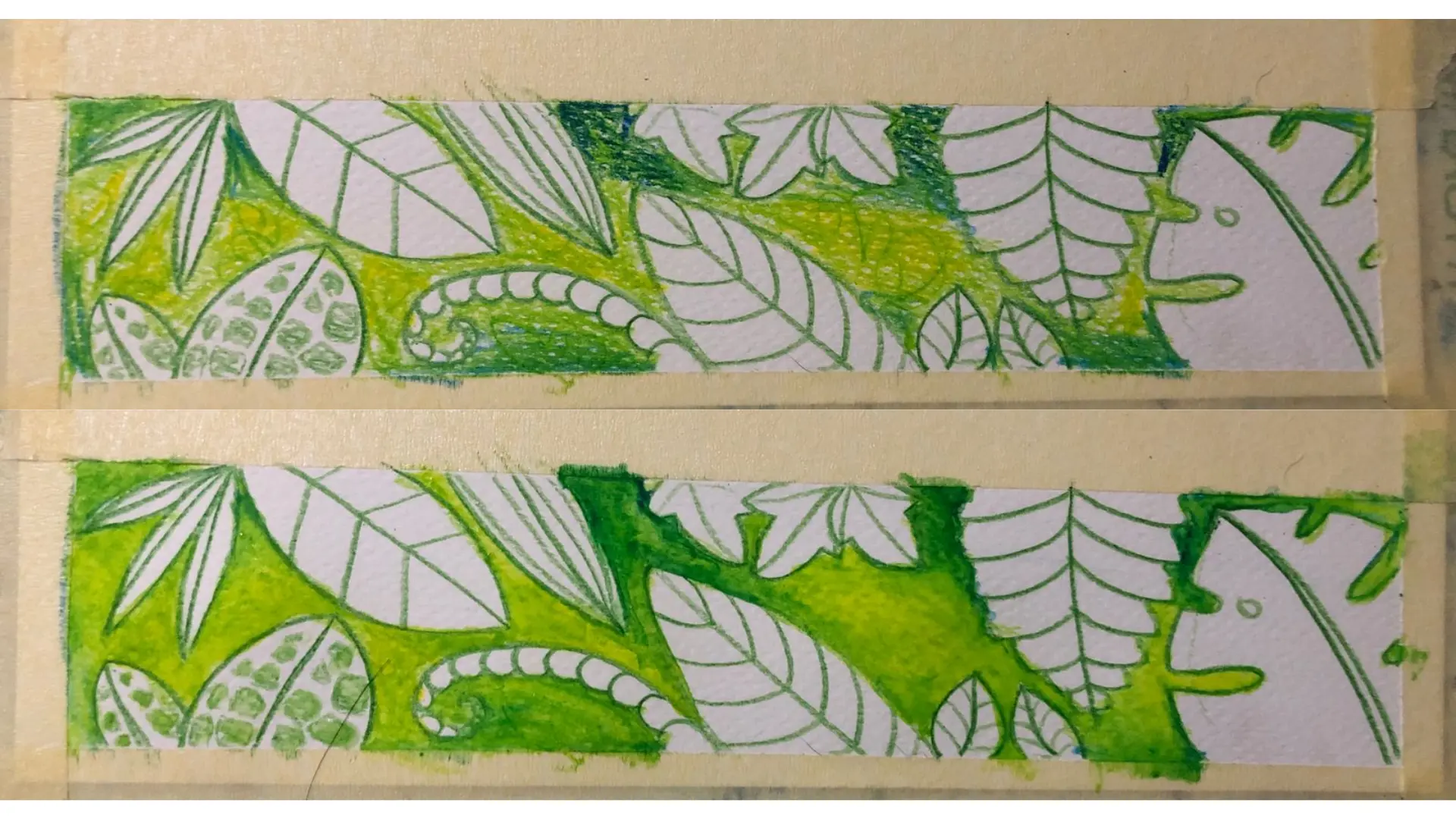 dessiner avec un crayon aquarellable