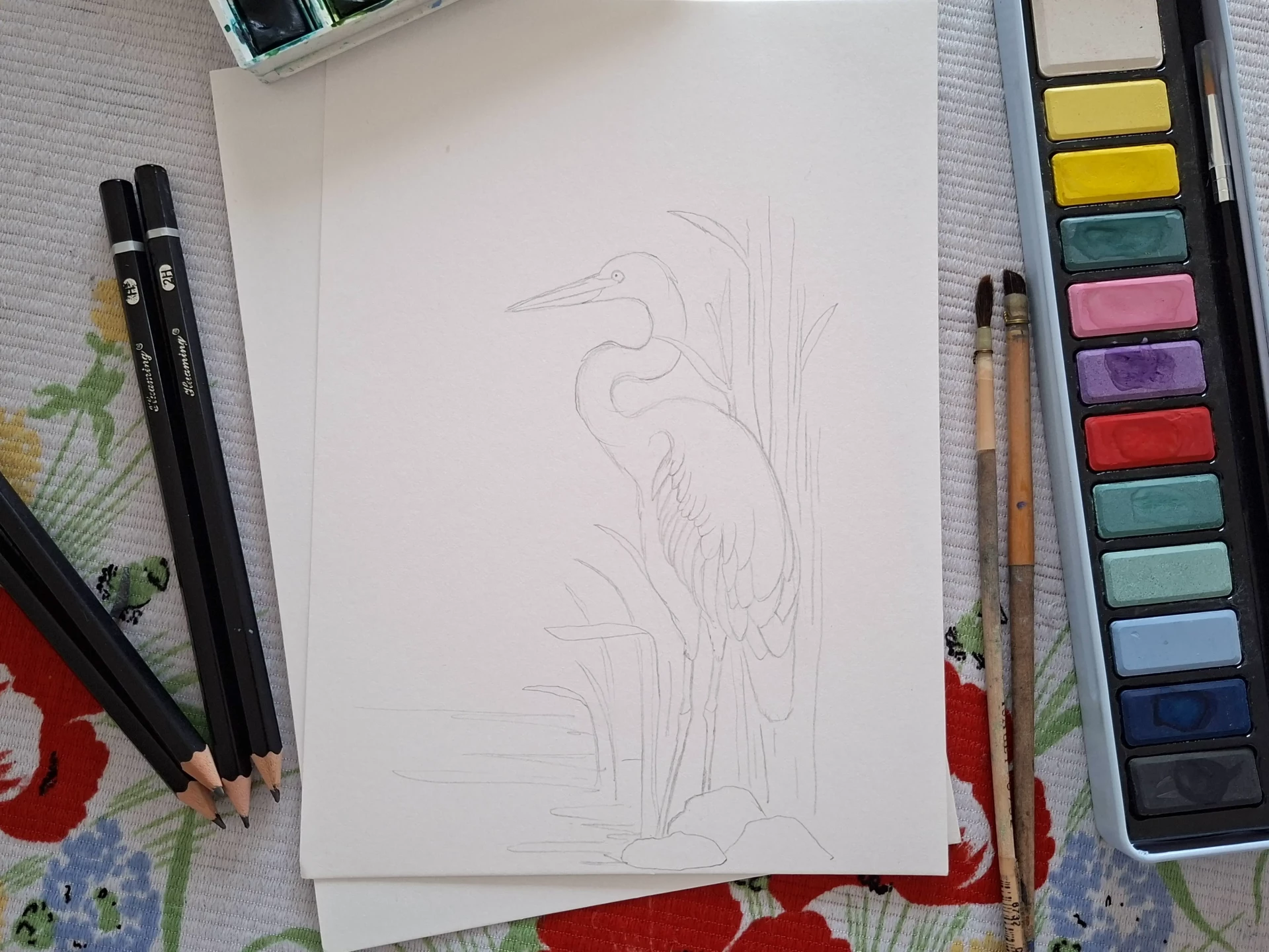 penser en valeurs pour réussir un croquis avant de peindre à l’aquarelle