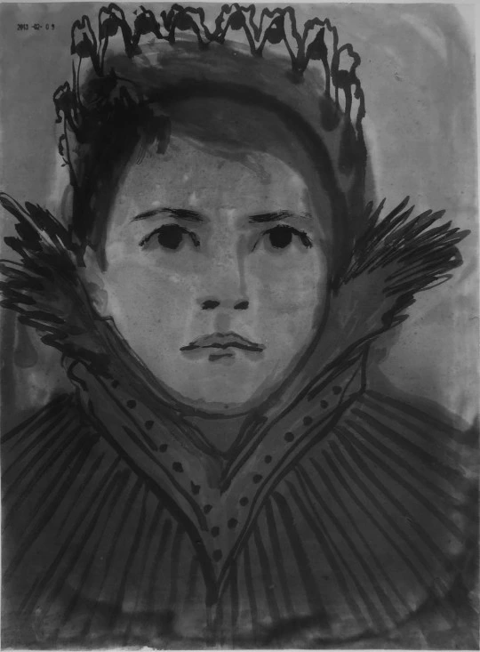 dessin à l’encre de chine de Claire Tabouret