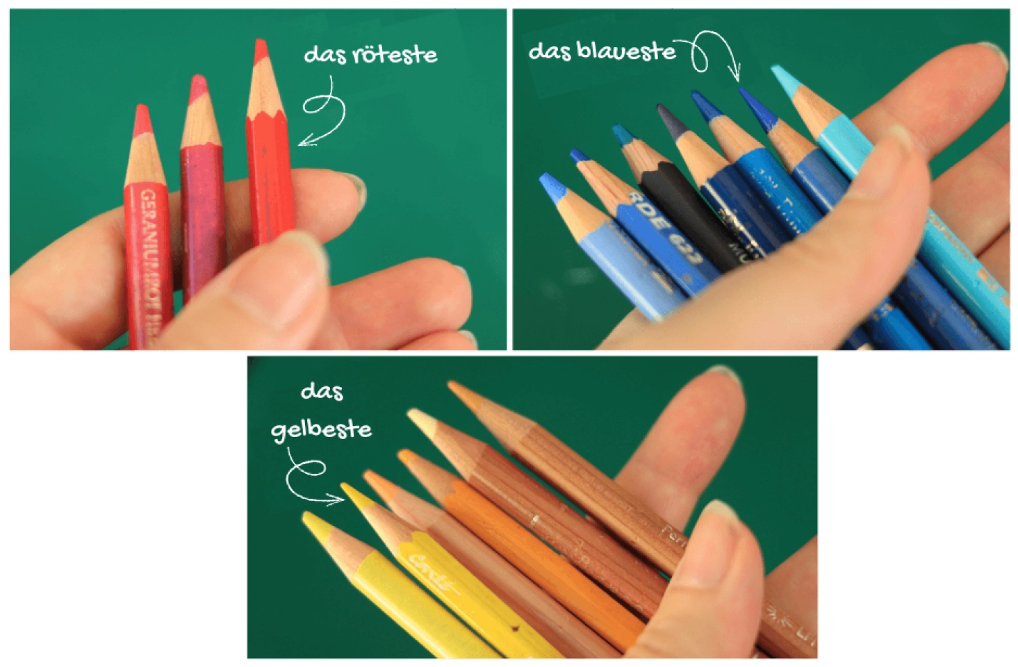 Wählen Sie die Buntstifte für den Farbverlauf 2