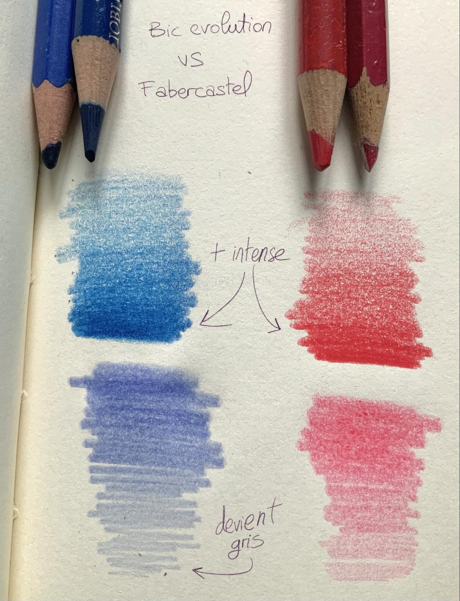 choisir les crayons de couleur pour le dégradé 1