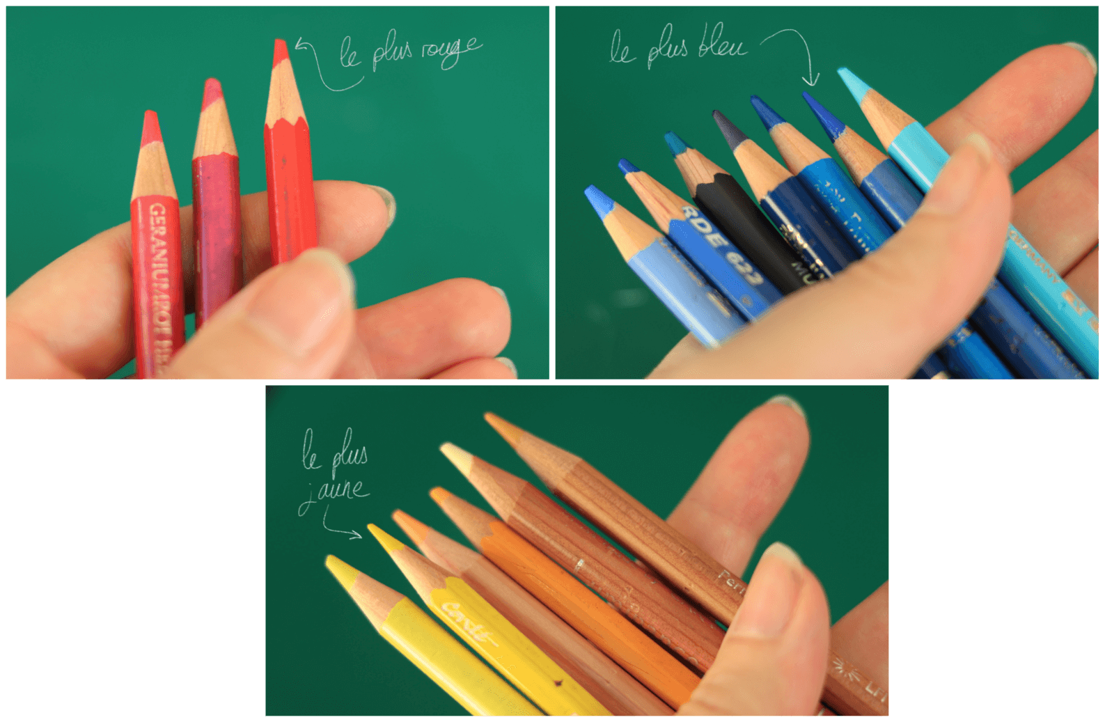 choisir les crayons de couleur pour le dégradé 2