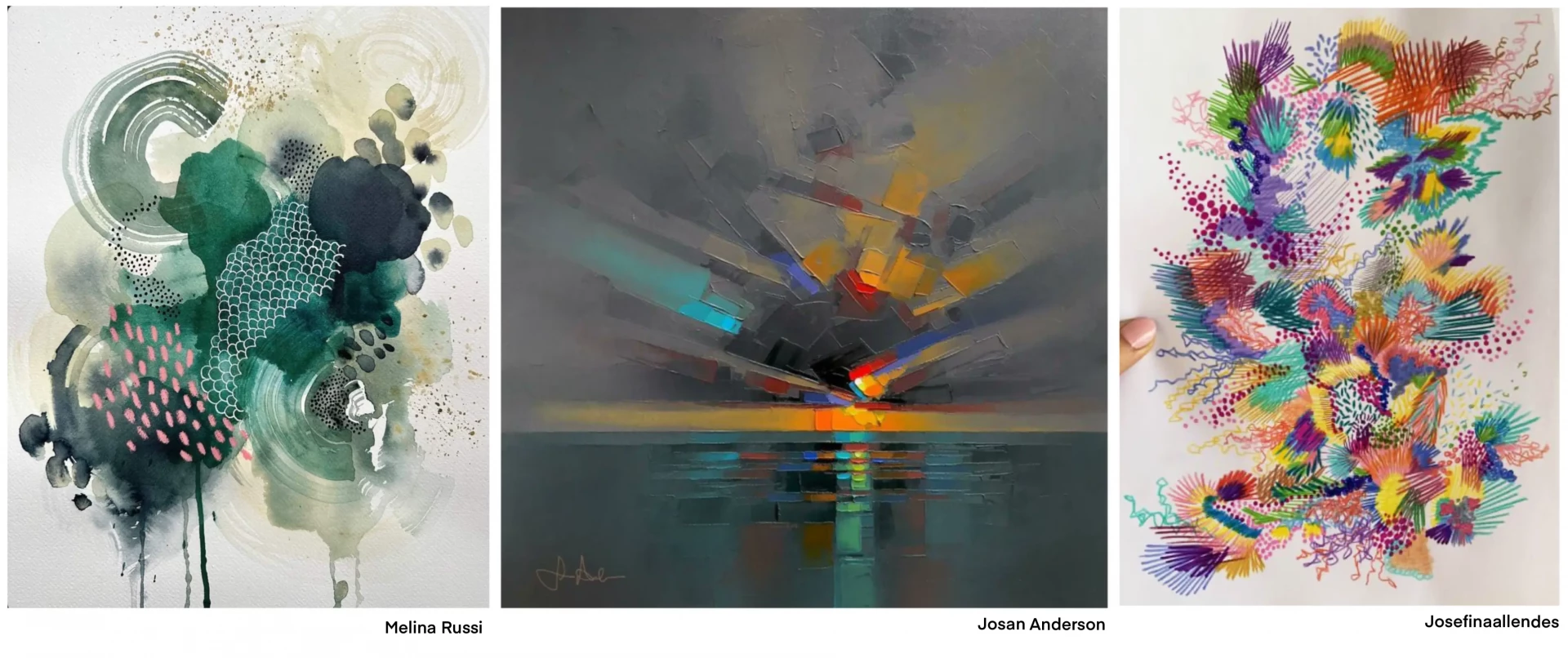 drawing abstract with your right brain