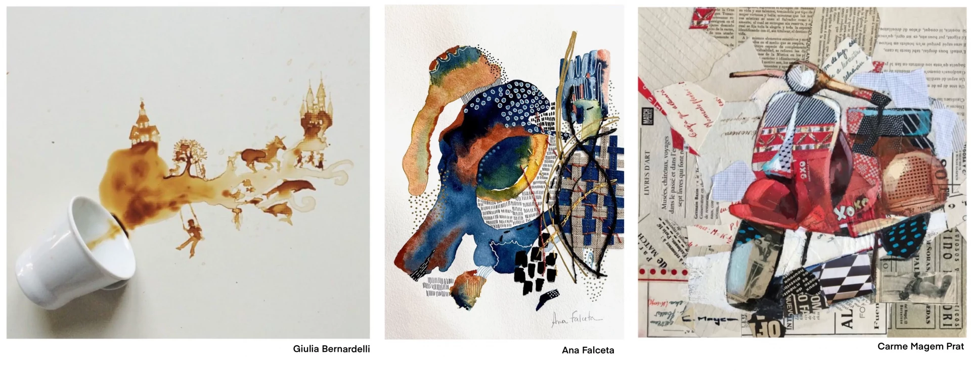 drawing by experimenting with different techniques using your right brain